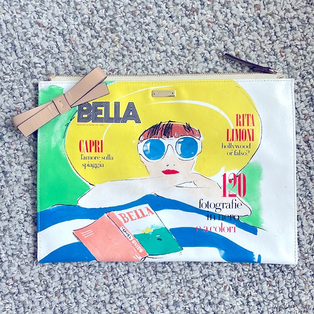 Kate Spade Via Limoni Vivi Bella Magazine Pouch Bag
